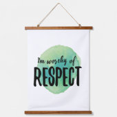 自己前向き愛を肯定するバイブ 吊り下げ型タペストリー (正面)