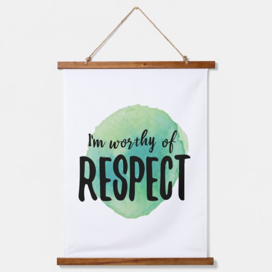 自己前向き愛を肯定するバイブ 吊り下げ型タペストリー (正面)