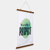 自己前向き愛を肯定するバイブ 吊り下げ型タペストリー (傾斜あり)