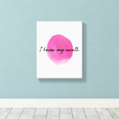 自己前向き認の肯定 キャンバスプリント (インサイチュ (ウッドフロア))