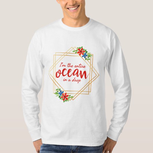 自己前向き認の肯定 Tシャツ (正面)