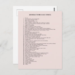 自己動機気に赤面ピンク ポストカード