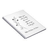 自己反射のジャーナリングプロンプト白黒 ノートブック (右側)