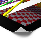 自己反射ホール。 ポスター (角)