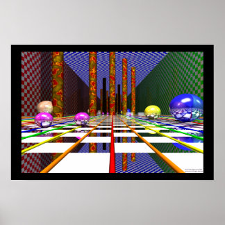 自己反射ホール。 ポスター