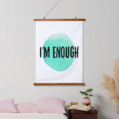 自己受け入れやる気を起こさせる言葉 吊り下げ型タペストリー (寝室)