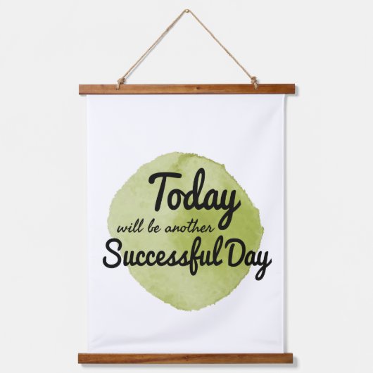 自己受容やる気を起こさせる引用文 吊り下げ型タペストリー (正面)