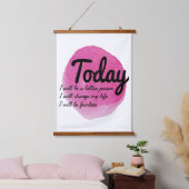 自己受容やる気を起こさせる感 吊り下げ型タペストリー (寝室)