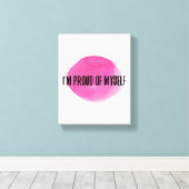 自己受感動的入引用文 キャンバスプリント (インサイチュ (ウッドフロア))