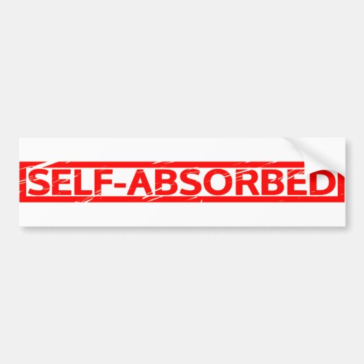 自己吸収スタンプ バンパーステッカー (正面)