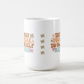 自己啓発の問題 コーヒーマグカップ (中央)