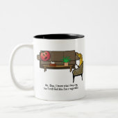 自己喪失、トマトは精神科医に会います ツートーンマグカップ (左)