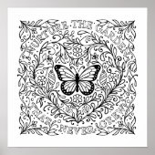 自己回復型バタフライカラーリングポスター ポスター (正面)