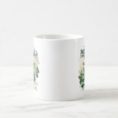 自己定気に義の美的な緑の愛 コーヒーマグカップ (中央)