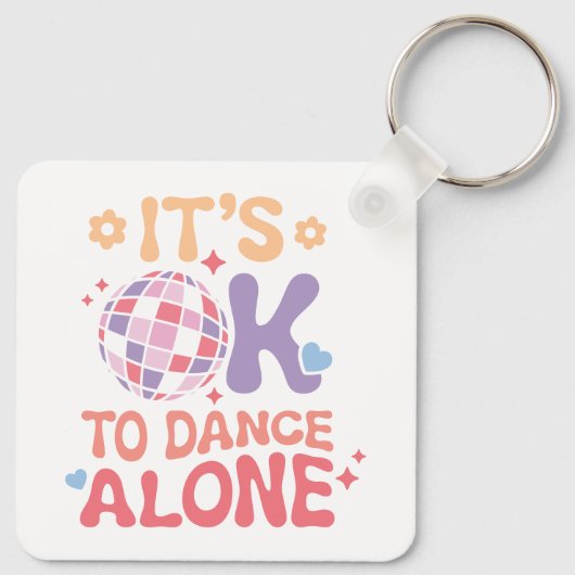 自己愛だけで踊るこおもしろいとが独身のいい キーホルダー (裏面)