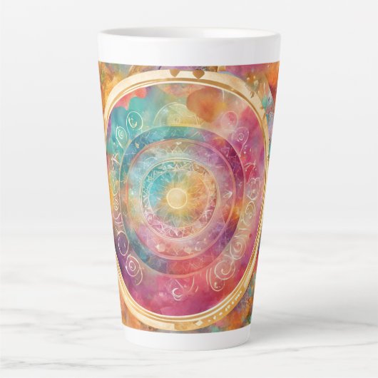 自己愛とエンパワーメント カフェラテマグ (正面)