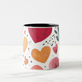 自己愛とエンパワーメント ツートーンマグカップ (中央)