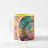 自己愛とエンパワーメント ツートーンマグカップ (正面左)