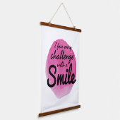 自己愛と自己受容のための肯定 吊り下げ型タペストリー (傾斜あり)