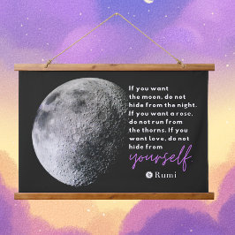 自己愛と自己受容の感動的引用文 吊り下げ型タペストリー