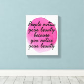 自己愛と自己愛のための良いことわざ気に キャンバスプリント (インサイチュ (ウッドフロア))