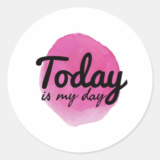 自己愛と自己愛の良い言葉気に ラウンドシール (正面)