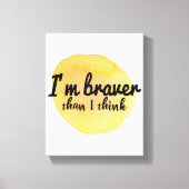 自己愛のための良い引用文 キャンバスプリント (正面)