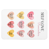 自己愛のメンタルヘルスに対する優しいリマインダー マグネット (横)