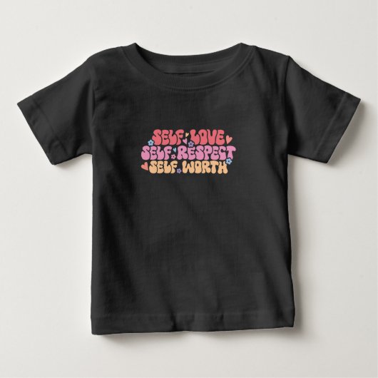 自己愛の尊重 ベビーTシャツ (正面)