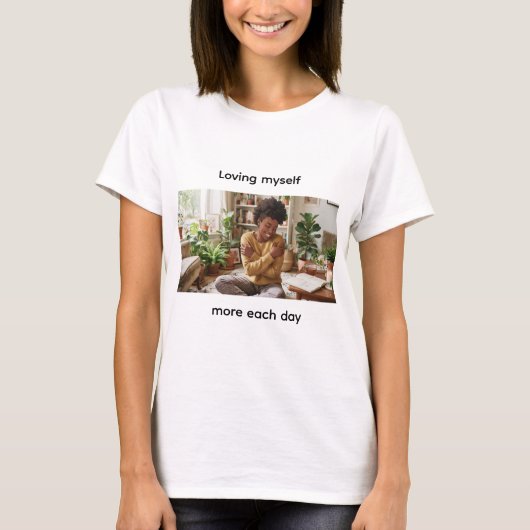 自己愛の引用Tシャツ Tシャツ (正面)