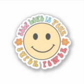 自己愛はあなたの力すごいだ シール (正面)