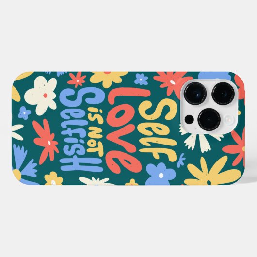 自己愛は利己的ではない、自己愛の引用文 iPhoneケース (裏面横)