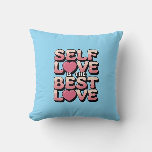 自己愛は愛最高のだ クッション (正面)