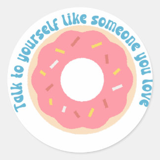 自己愛を愛する人のように自分自身に話し掛ける ラウンドシール