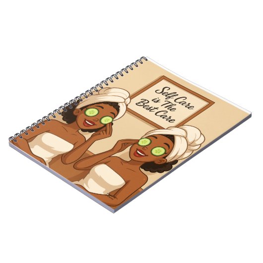 自己愛を楽しむ黒人女性気に ノートブック (左側)