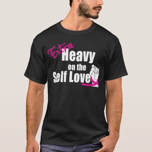自己愛フェミニストアパレルに重い Tシャツ (正面)