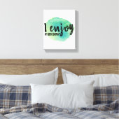 自己愛前向きことわざ自己気に キャンバスプリント (インサイチュ (寝室))