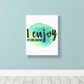 自己愛前向きことわざ自己気に キャンバスプリント (インサイチュ (ウッドフロア))