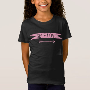 自己愛前向き肯定タイポグラフィ Tシャツ