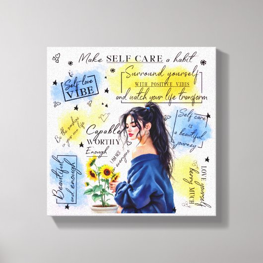 自己愛 キャンバスプリント (正面)