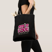 自己愛 – キャ感動的バス トートバッグ (クローズアップ)