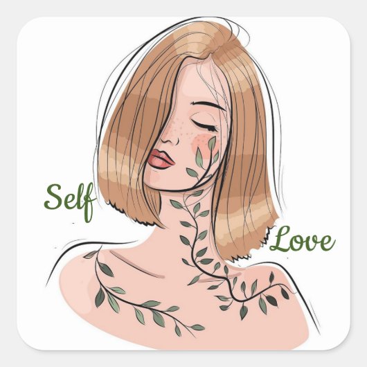 自己愛 スクエアシール (正面)