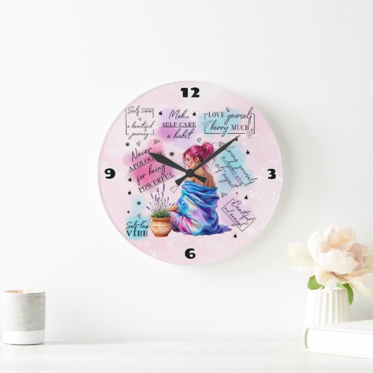 自己愛 ラージ壁時計 (ホーム)