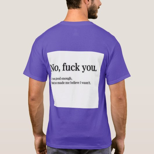 自己愛 Tシャツ (裏面)