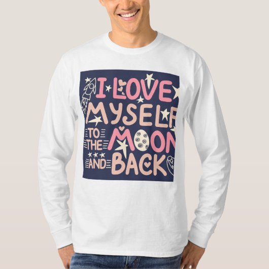 自己愛Tシャツが大好き Tシャツ (正面)
