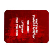 自己感動的尊重タイポグラフィ引用文 マグネット (横)