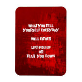 自己感動的尊重タイポグラフィ引用文 マグネット (縦)