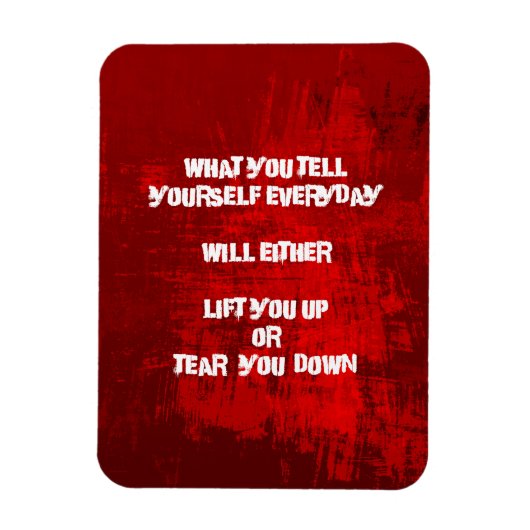 自己感動的尊重タイポグラフィ引用文 マグネット (縦)