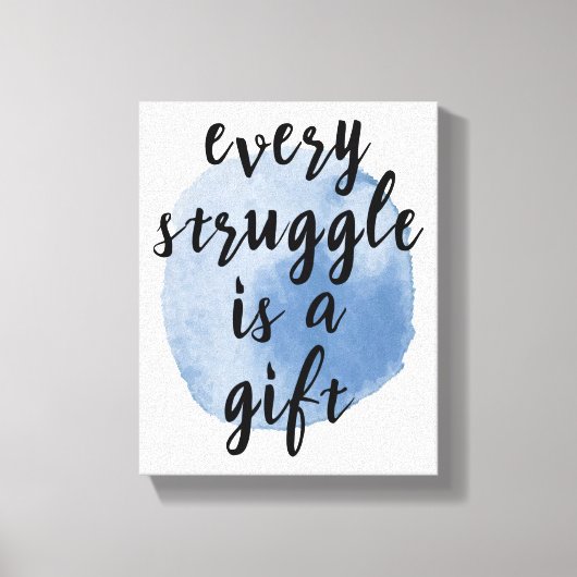 自己感動的引用文 キャンバスプリント (正面)