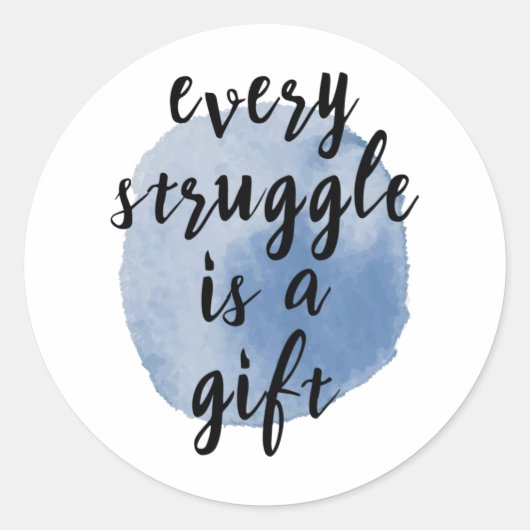 自己感動的引用文 ラウンドシール (正面)